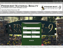 Tablet Screenshot of pinehurstnationalrealty.com